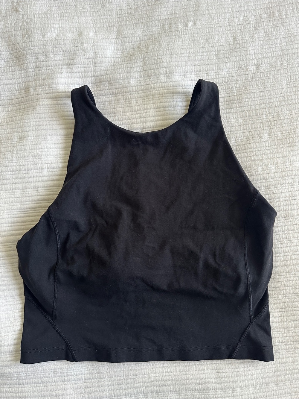 lululemon athletica Black Crop Tank Top
